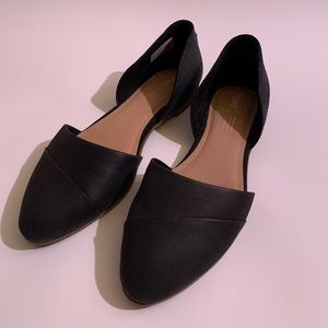 Jutti D’Orsay Black Embossed Flat Tom’s